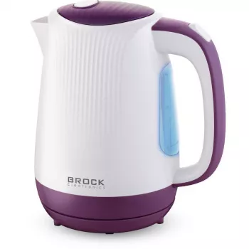 Brock WK 08 PR elektrische waterkoker 1,7L 2000W wit/paars