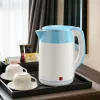 Brock WK 5521 WH elektrische waterkoker 1,8L 1500W wit/blauw met 360°-basis