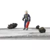 BRUDER bworld brandweerman met accessoires (blauw/geel) actiefiguur schaal 1:16
