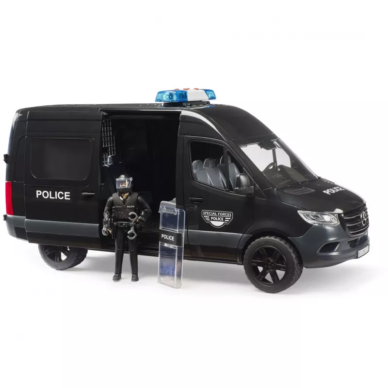 BRUDER bworld MB Sprinter Police Special Forces busje 1:16 met licht & geluid