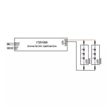 Brumberg 17251000 LED-driver DALI rechthoekig wit 80W 230V 24V
