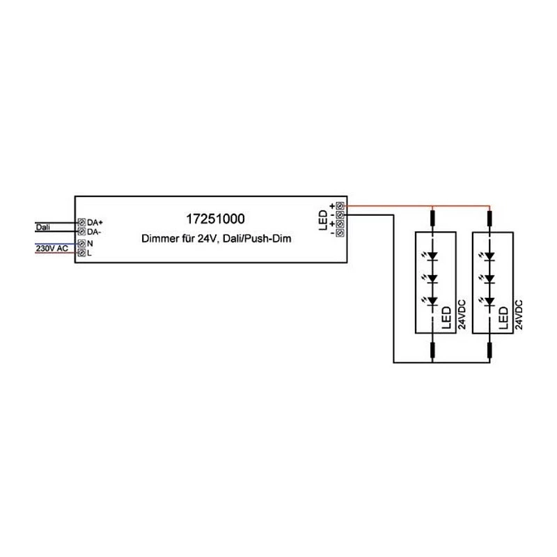 Brumberg 17251000 LED-driver DALI rechthoekig wit 80W 230V 24V