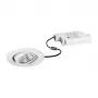 Brumberg 39353073 DAMITA LED-plafondspot rond wit 6W 230V IP65 kantelbaar fase-afsnijding dimbaar 3000K warmwit