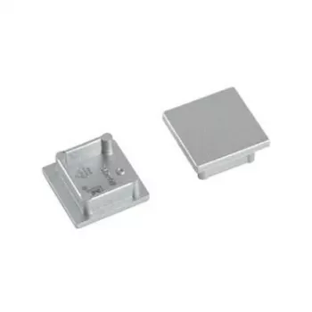 Brumberg 53039260 eindkap-set voor QUALITYFLEX LED-profielen, zilver, kunststof