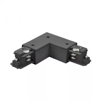 Brumberg 87126080 90° hoekverbinder voor ONETRACK DALI 3-fase railsysteem, zwart