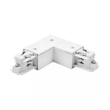 Brumberg 87127070 90° hoekverbinder voor ONETRACK DALI 3-fase railsysteem, wit