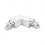 Brumberg 87127070 90° hoekverbinder voor ONETRACK DALI 3-fase railsysteem, wit