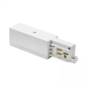 Brumberg 87167070 ONETRACK eindvoeding voor DALI-dimbare/schakelbare railsystemen, wit (RAL 9003)