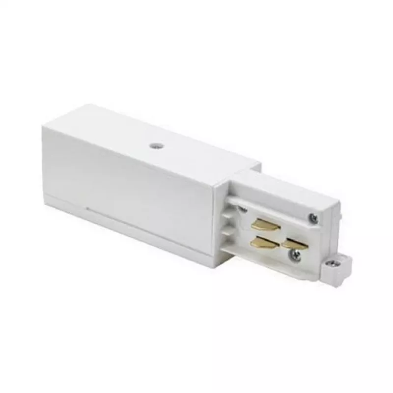 Brumberg 87167070 ONETRACK eindvoeding voor DALI-dimbare/schakelbare railsystemen, wit (RAL 9003)