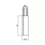 Brumberg 87167070 ONETRACK eindvoeding voor DALI-dimbare/schakelbare railsystemen, wit (RAL 9003)