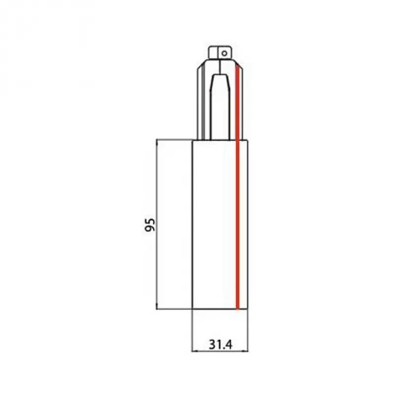 BRUMBERG ONETRACK 3-fase DALI schakelbare eindvoeding, wit