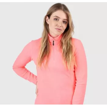 Brunotti Mini-R dames microfleece half-zip pullover koraal M