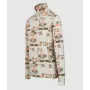Brunotti Misma-Print dames fleecejas - maat S - Arctic Desert Flower