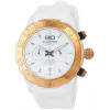 BULTACO H1PW43C-CW1 dames analoog quartz horloge 43mm witte leren band