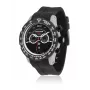 BULTACO MAN H1PA48C-SB2 48mm quartz analoog horloge zwart silicone