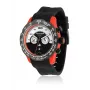 BULTACO MAN H1PO48C-SW1 48mm quartz analoog horloge zwart silicone