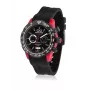 BULTACO HEREN H1PR43C-CB1 43mm analoog quartz horloge zwart leer