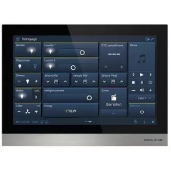 Busch-Jaeger IP touch 10 LAN/WLAN H8237-4B-03 smart home bedieningspaneel, 10,1 inch touchscreen, zwart 2TMA130050B0058