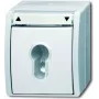 Busch-Jaeger Ocean 2712 SLW-54 opbouw SCHUKO-stopcontact, IP44, wit 2CKA001101A0924