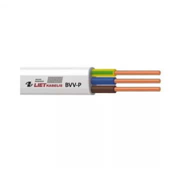 BVV-P 3x2,5 mm² stroomkabel wit 25 m