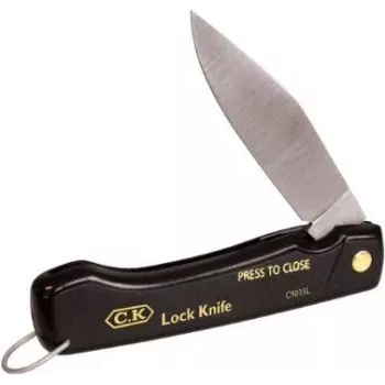 C.K Tools C9035L elektriciens-klapmes met puntmes, 110 mm gesloten lengte