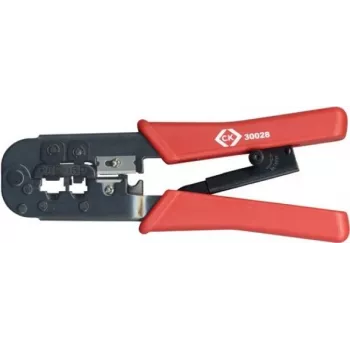 C.K Tools ratel-krimptang voor modulaire stekkers, 250 mm (430028)