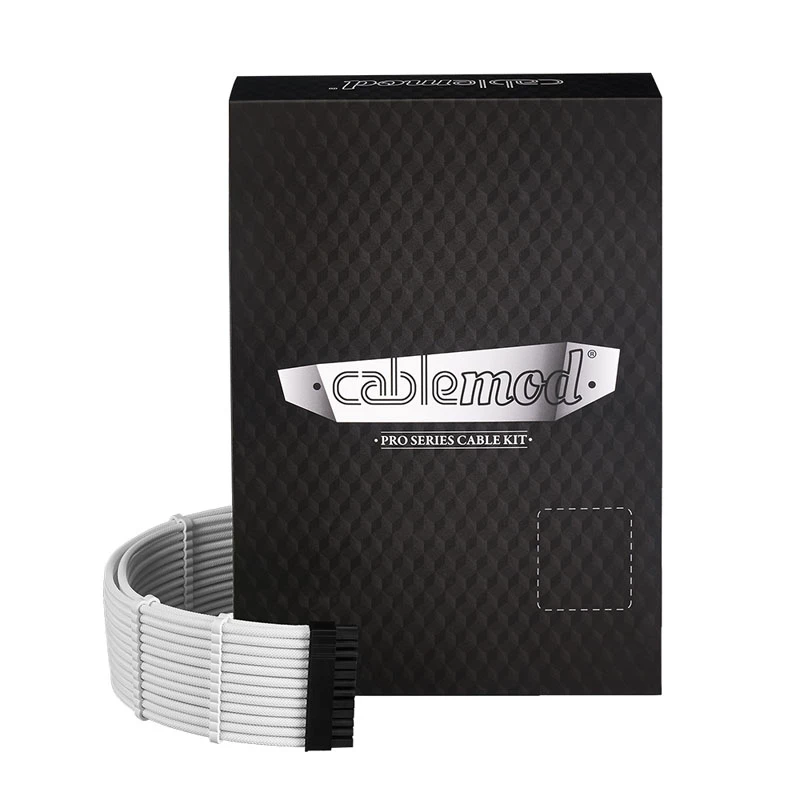 CableMod C-Series PRO ModMesh 12VHPWR kabelkit voor Corsair RM, RMi, RMx (Black Label) - wit