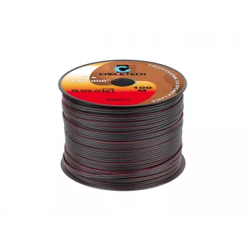CABLETECH luidsprekerkabel 1,0mm zwart 100m