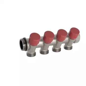 Caleffi 324 serie 4-weg thermostatische mengklep 1 inch x 1/2 inch 60°C DZR messing