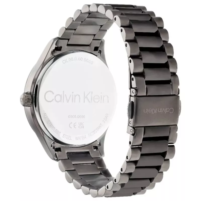 Calvin Klein Man 25200164 40mm quartzhorloge edelstaal mesh zwarte wijzerplaat