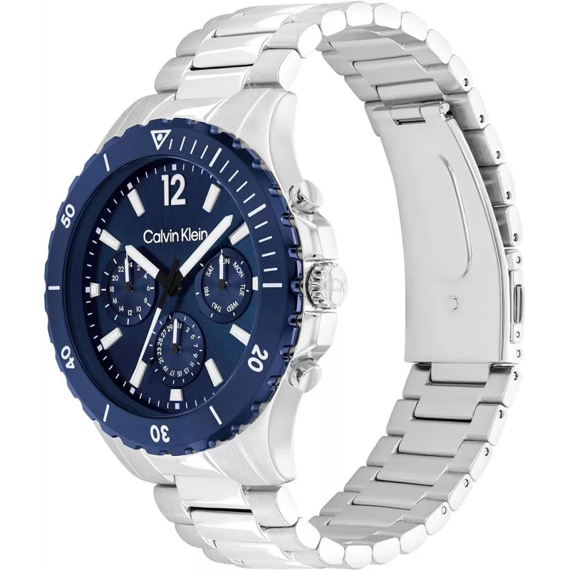 Calvin Klein herenhorloge Minimal Extension 25200115 44mm roestvrijstalen mesh