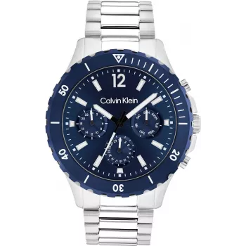 Calvin Klein herenhorloge Minimal Extension 25200115 44mm roestvrijstalen mesh