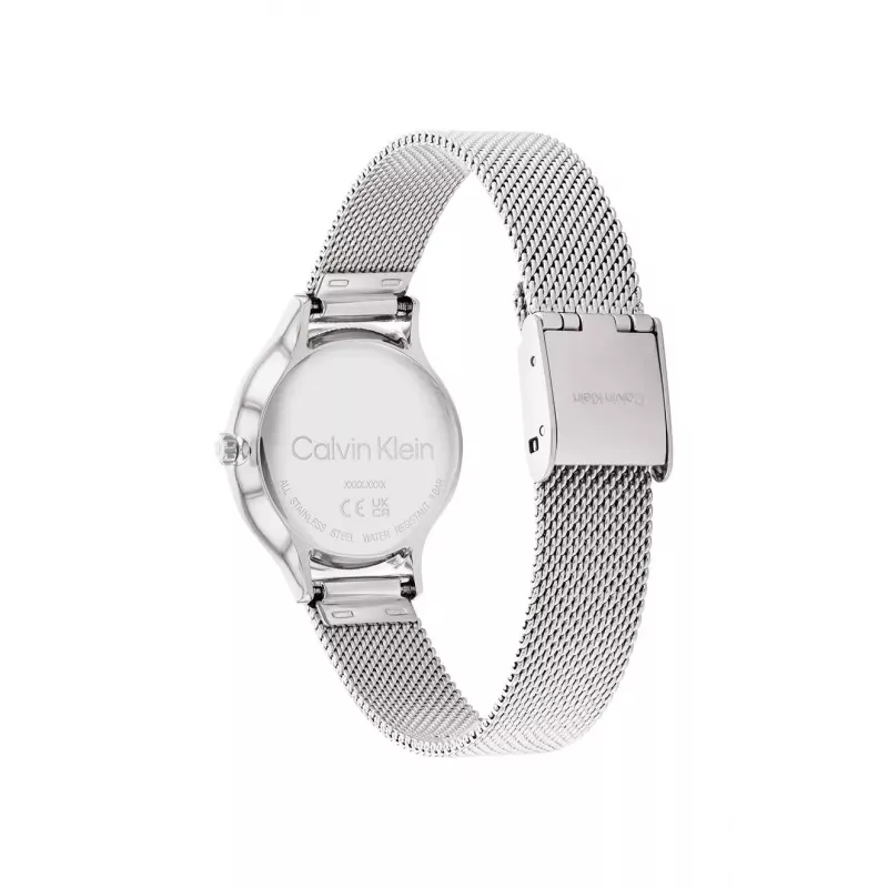 CALVIN KLEIN Dameshorloge 25200058 28mm zilver RVS mesh
