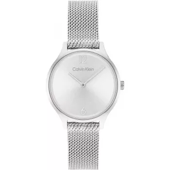 CALVIN KLEIN Dameshorloge 25200058 28mm zilver RVS mesh
