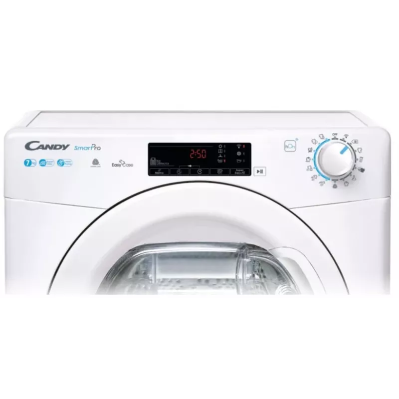Candy CSOE H7A2TE-S vrijstaande warmtepompdroger, 7 kg, A++, Wi-Fi, wit