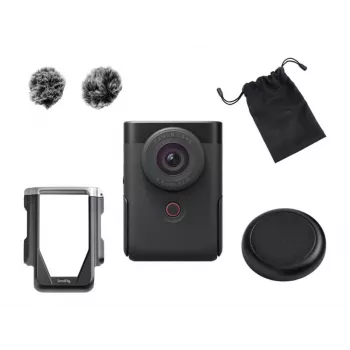 Canon PowerShot V10 zwart vlogging-kit 4K UHD 1-inch CMOS-camera met mini-statiefgreep