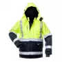 Canvas hi-vis jas WJ-8946 geel/blauw XL
