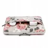Canvaslife sleeve voor 13-14 inch laptop - wit en roze