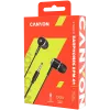 CANYON EPM-01 in-ear hoofdtelefoon met microfoon, 1,2 m kabel, zwart
