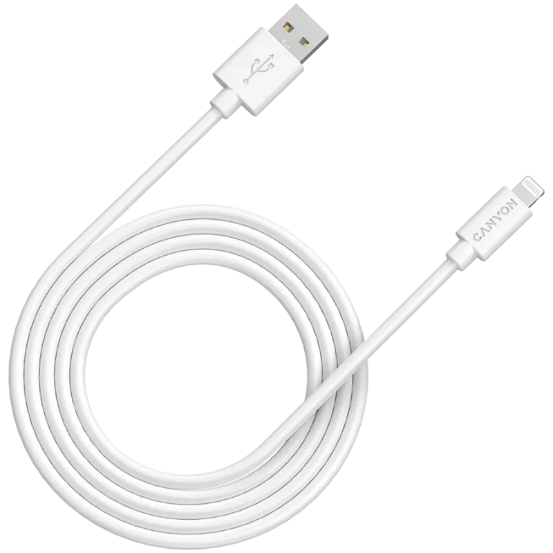 CANYON MFI-12 USB-A naar Lightning-kabel 2 m wit