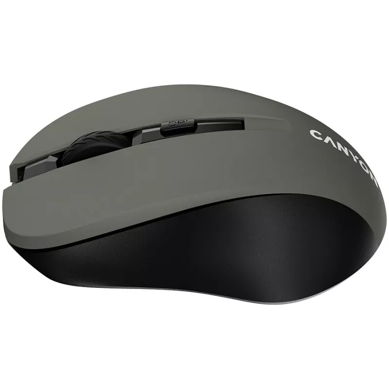 CANYON MW-1 draadloze optische muis - 2,4 GHz, 1600 DPI, grijs