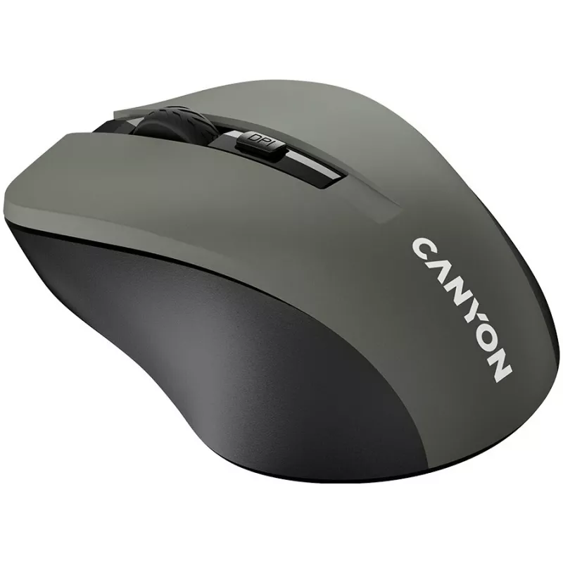 CANYON MW-1 draadloze optische muis - 2,4 GHz, 1600 DPI, grijs