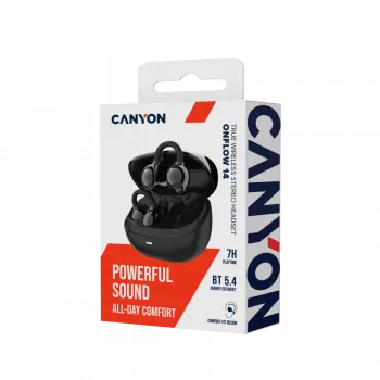CANYON OWS Ear Clips-headset OnFlow 14 zwart