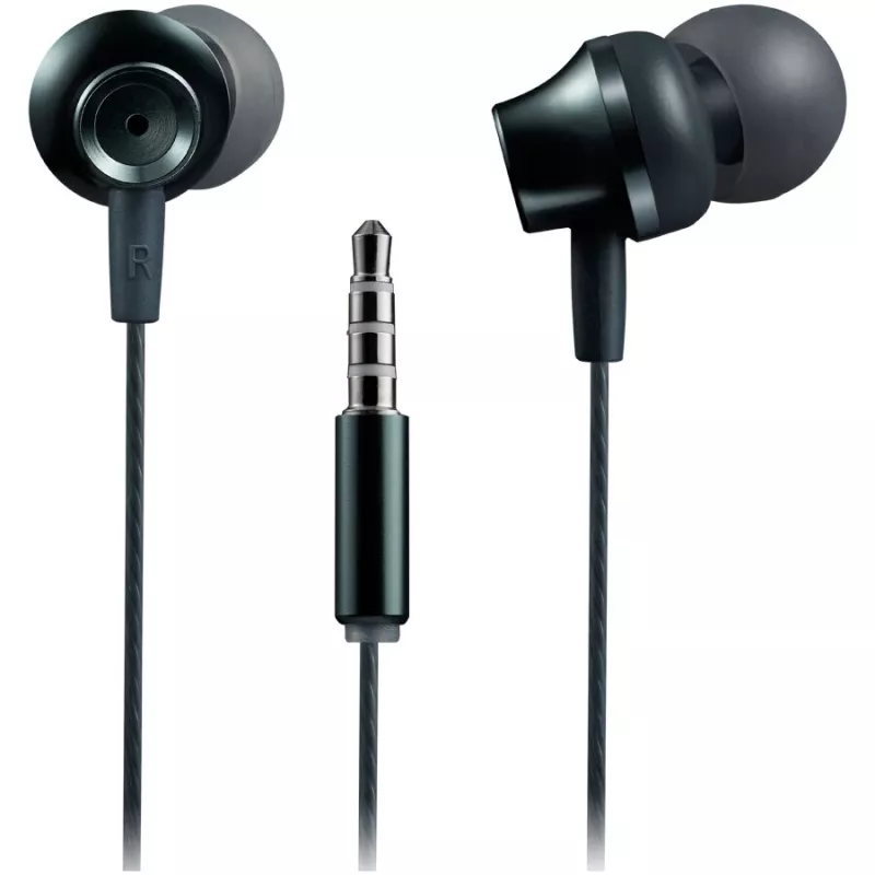 Canyon SEP-3 stereo-koptelefoon met microfoon, metalen behuizing, donkergrijs