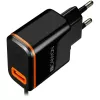 Canyon wandlader met USB Type-C kabel, 2.1A, zwart