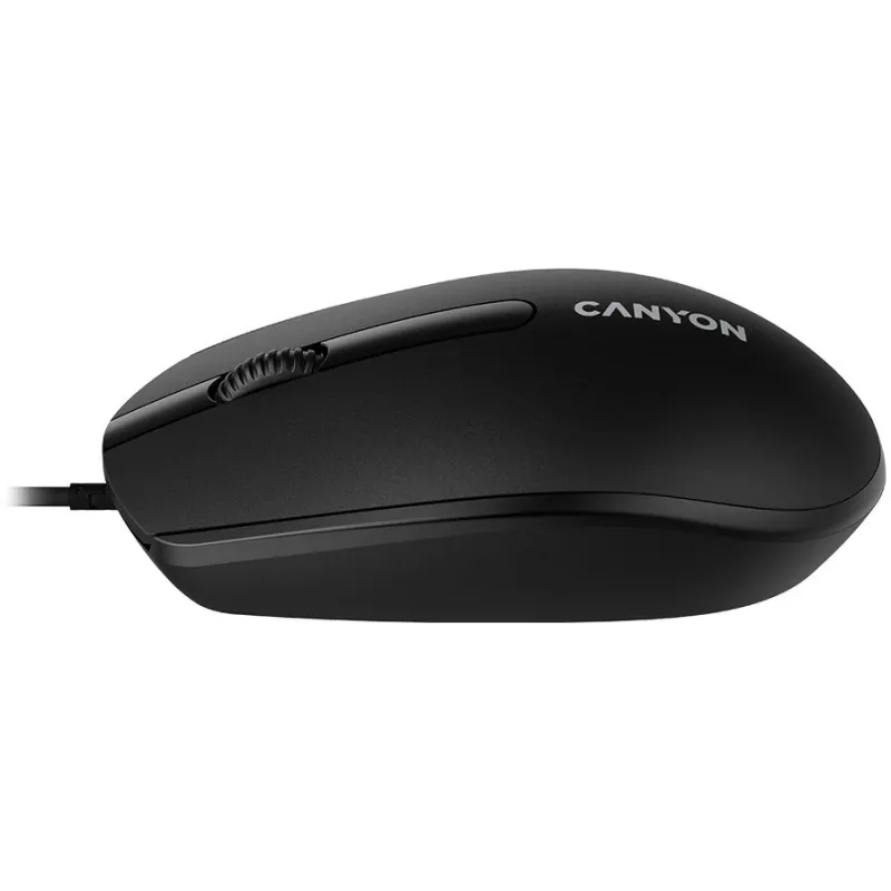Canyon M-10 kabelmuis met 3 toetsen zwart