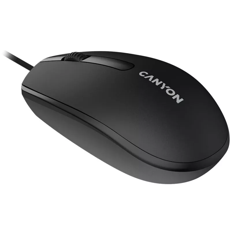 Canyon M-10 kabelmuis met 3 toetsen zwart