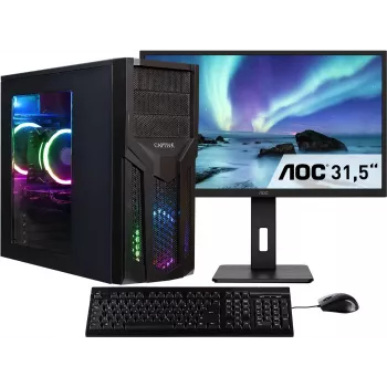 CAPTIVA PC Power Starter R80-040 TFT-bundel (Ryzen 7 5700G/SSD 1TB/32GB/DVD-RW/MSI/WLAN/Windows 11 Home 64-bit)