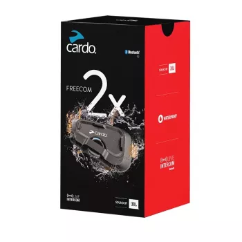 Cardo FRC2X003 motorintercom 2 kanalen 800 m zwart