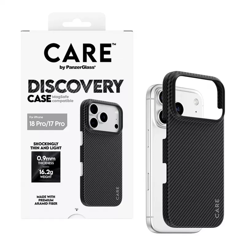 CARE by PanzerGlass Discovery hoesje met MagSafe voor iPhone 17 Pro – transparant